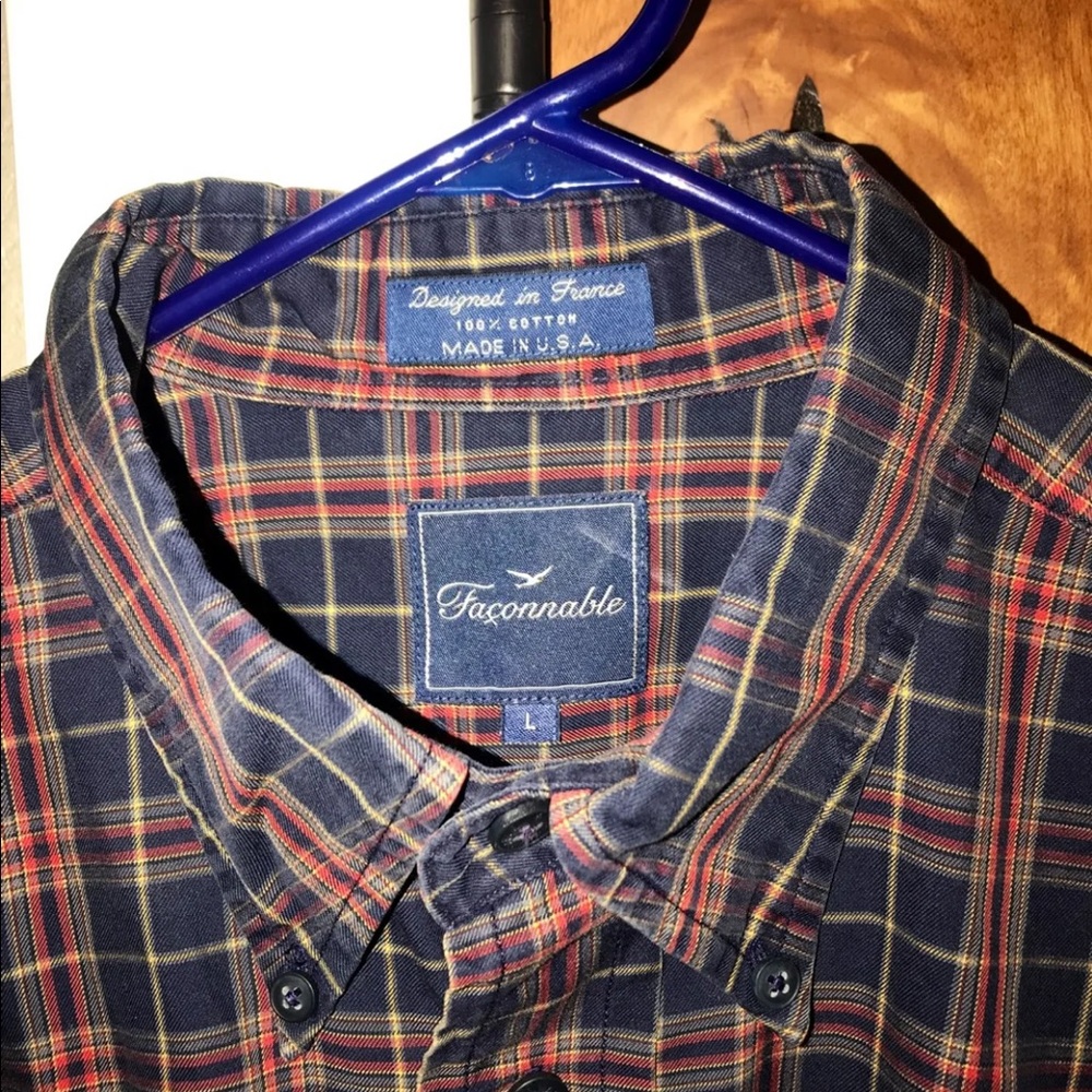 Plaid Faconnable Button Up shirt